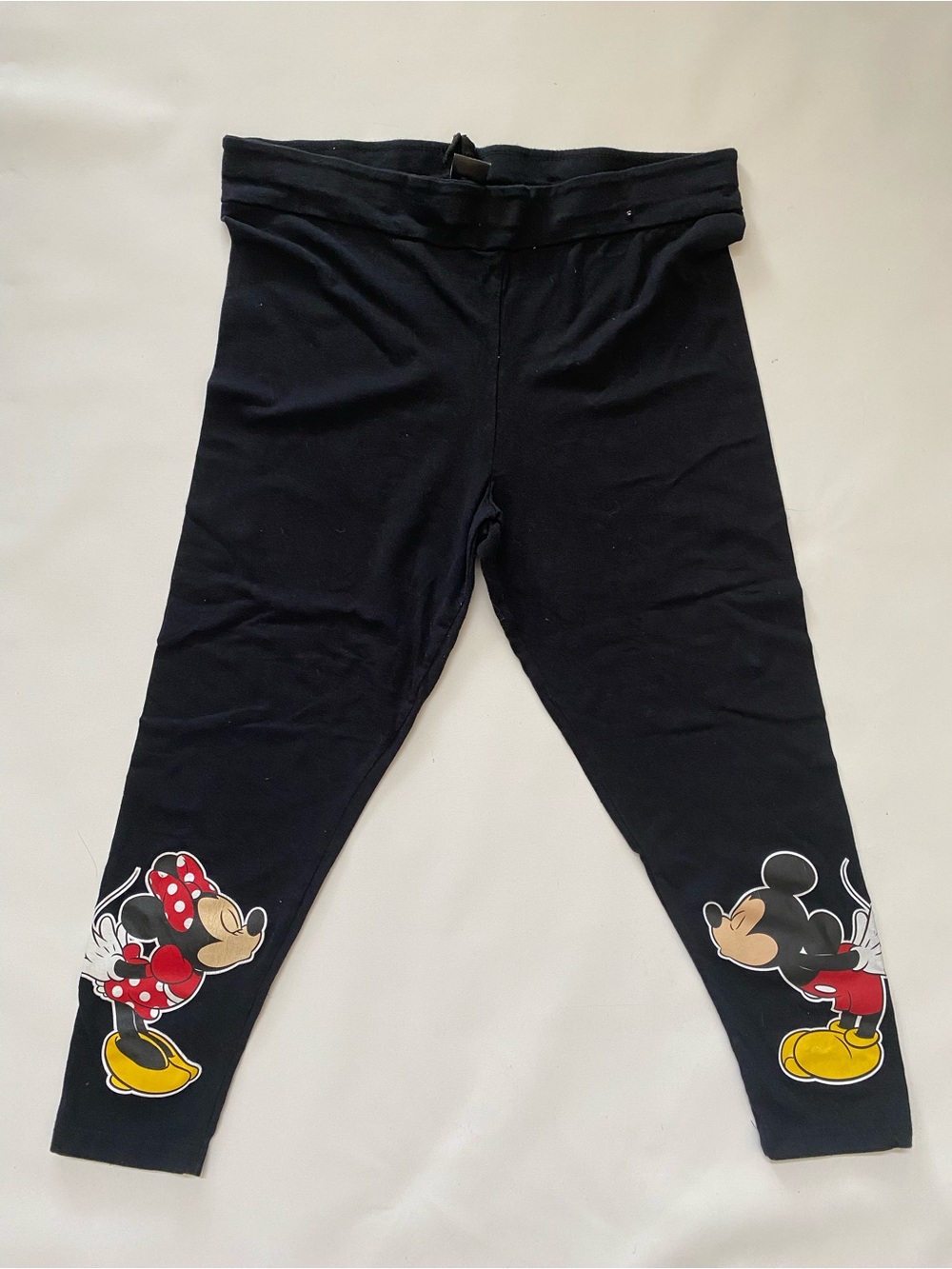 Disney Minnie & Mickey Mouse Black Leggings, youth XL